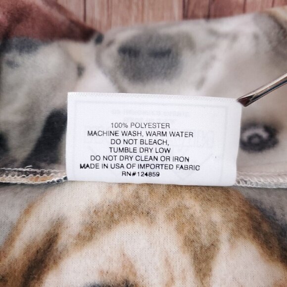 NWT Vtg Black Mountain Large Puppies Dogs Print Full Zip Fleece Jacket USA Made - Picture 8 of 11